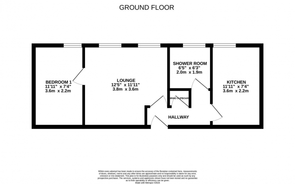 Floor Plan Image for 1 Bedroom Apartment for Sale in Braintree Road, Dagenham