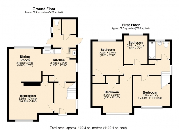 Floor Plan Image for 4 Bedroom End of Terrace House for Sale in Thaxted Road, Buckhurst Hill