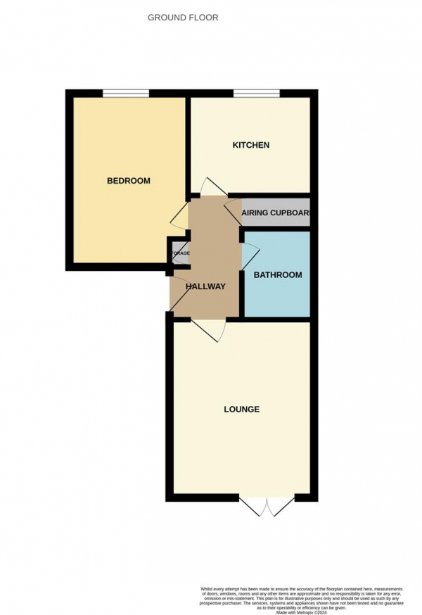 Floor Plan Image for 1 Bedroom Apartment for Sale in Shafter Road, Dagenham