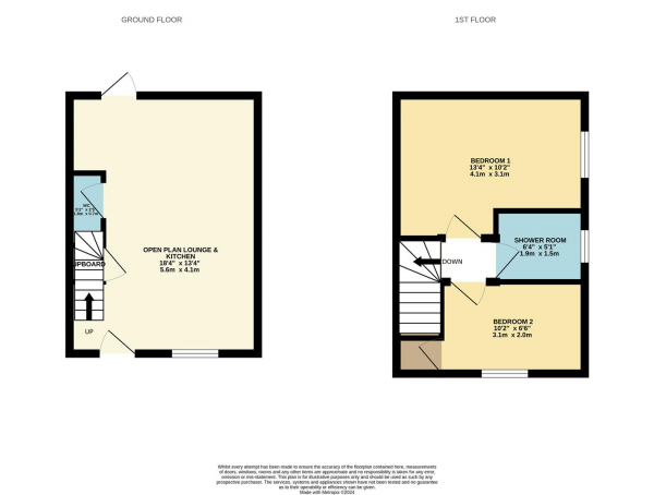 Floor Plan Image for 2 Bedroom End of Terrace House for Sale in Ivyhouse Road, Dagenham