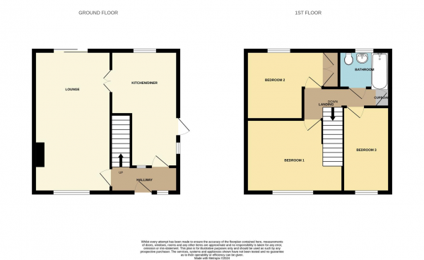 Floor Plan Image for 3 Bedroom End of Terrace House for Sale in Bastable Avenue, Barking