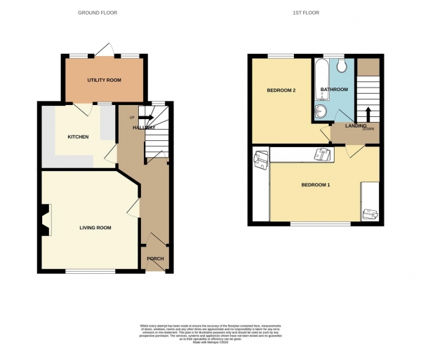 Floor Plan Image for 2 Bedroom Terraced House for Sale in Verney Road, Dagenham