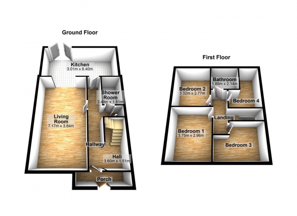 Floor Plan Image for 4 Bedroom End of Terrace House for Sale in Benets Road, Hornchurch