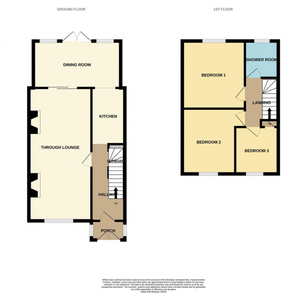 Floor Plan Image for 3 Bedroom Terraced House for Sale in Wren Road, Dagenham