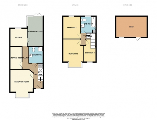 Floor Plan Image for 3 Bedroom Terraced House for Sale in Hampton Road, Ilford