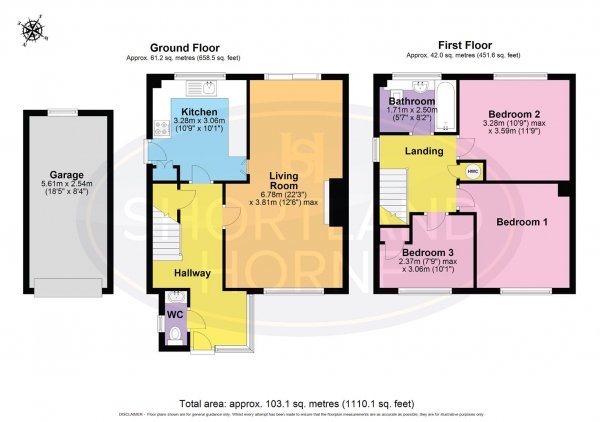 Floor Plan Image for 3 Bedroom Semi-Detached House for Sale in Finnemore Close, Styvechale Grange, Coventry