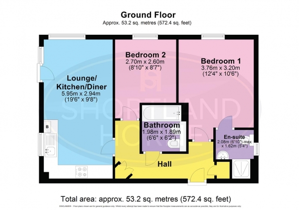 Floor Plan Image for 2 Bedroom Apartment for Sale in Mandara Point, Canal Basin, Coventry