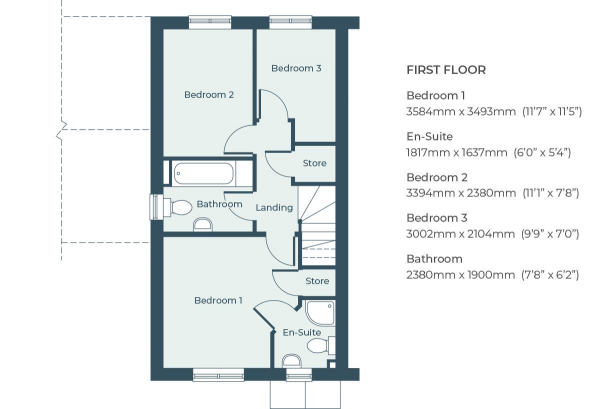 Floor Plan Image for 3 Bedroom Semi-Detached House for Sale in Pippinfields, Pickford Green Lane, Allesley