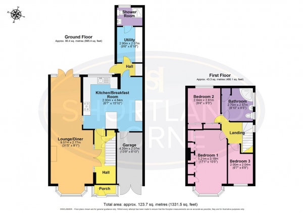 Floor Plan Image for 3 Bedroom Semi-Detached House for Sale in Arnold Avenue, Styvechale, Coventry