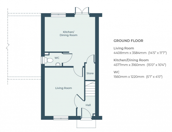Floor Plan Image for 3 Bedroom Semi-Detached House for Sale in Platinum Way, Pickford Green Lane, Allesley