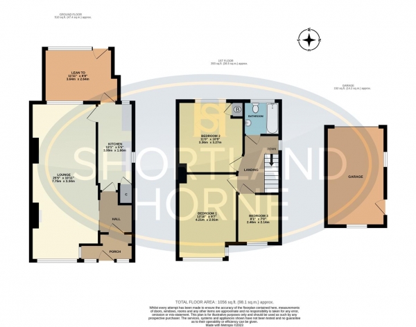 Floor Plan for 3 Bedroom End of Terrace House for Sale in Birchfield Road, Coundon, Coventry, CV6, 2BB - Offers Over &pound210,000
