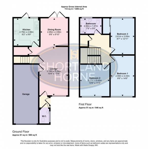 Floor Plan Image for 3 Bedroom Terraced House for Sale in Alfriston Road, Finham, Coventry