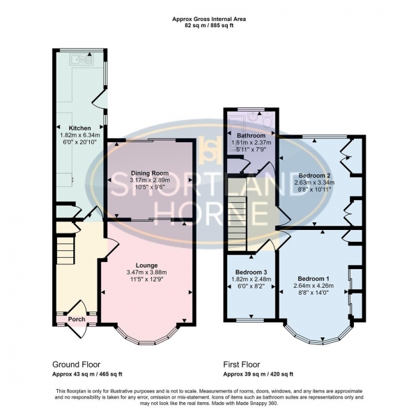 Floor Plan Image for 3 Bedroom Semi-Detached House for Sale in Daleway Road, Finham, Coventry