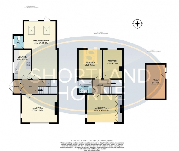 Floor Plan Image for 3 Bedroom Semi-Detached House for Sale in Baginton Road, Styvehcale, Coventry