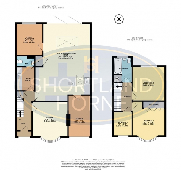 Floor Plan Image for 3 Bedroom Semi-Detached House for Sale in Anchorway Road, Finham, Coventry