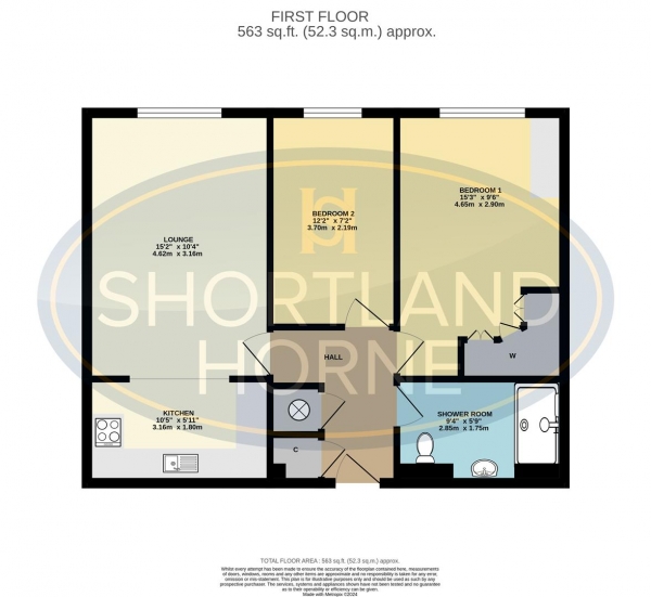 Floor Plan Image for 2 Bedroom Flat for Sale in Lammas Road, Coundon, Coventry