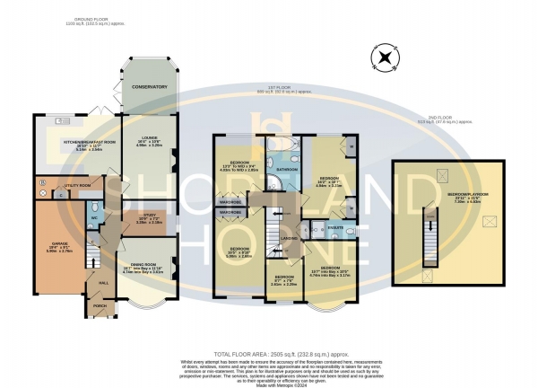 Floor Plan Image for 6 Bedroom Detached House for Sale in The Chesils, Styvechale, Coventry