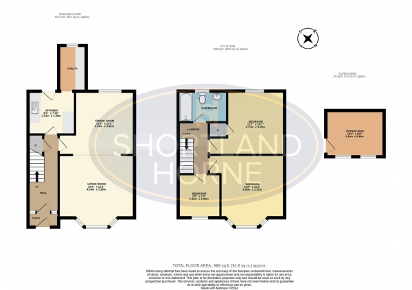 Floor Plan Image for 3 Bedroom Terraced House for Sale in Batemans Acre South, Coundon, Coventry