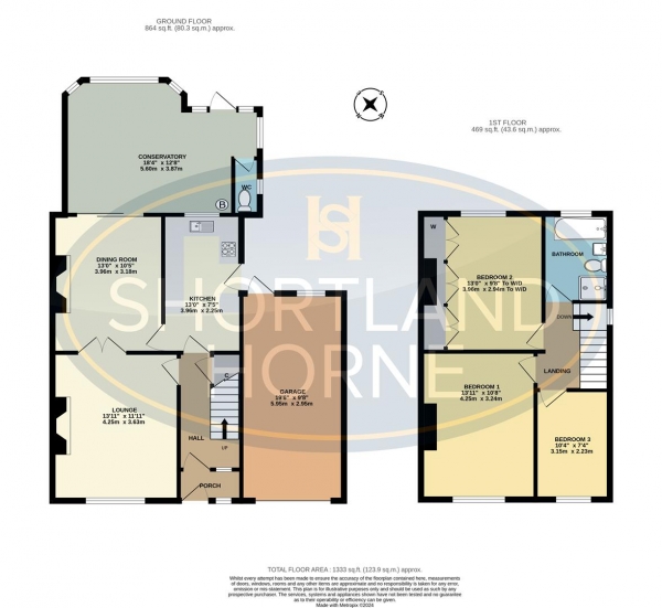 Floor Plan Image for 3 Bedroom Semi-Detached House for Sale in The Hiron, Cheylesmore, Coventry