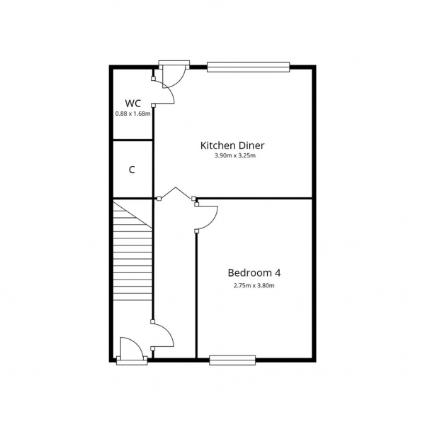 Floor Plan Image for 4 Bedroom Semi-Detached House for Sale in Freeburn Causeway, Canley, Coventry