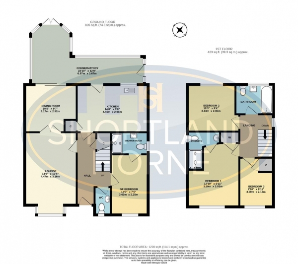 Floor Plan for 4 Bedroom Detached House for Sale in Lichfield Close, Arley, Coventry, CV7, 8PU - Offers Over &pound369,995