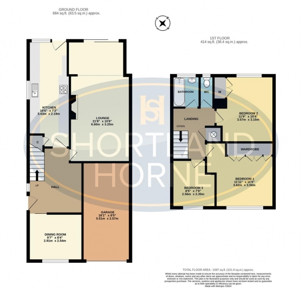 Floor Plan Image for 3 Bedroom End of Terrace House for Sale in Alpine Rise, Styvechale Grange, Coventry