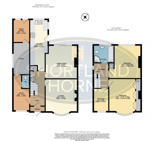 Floor Plan Image for 3 Bedroom Semi-Detached House for Sale in Holyhead Road, Coundon, Coventry