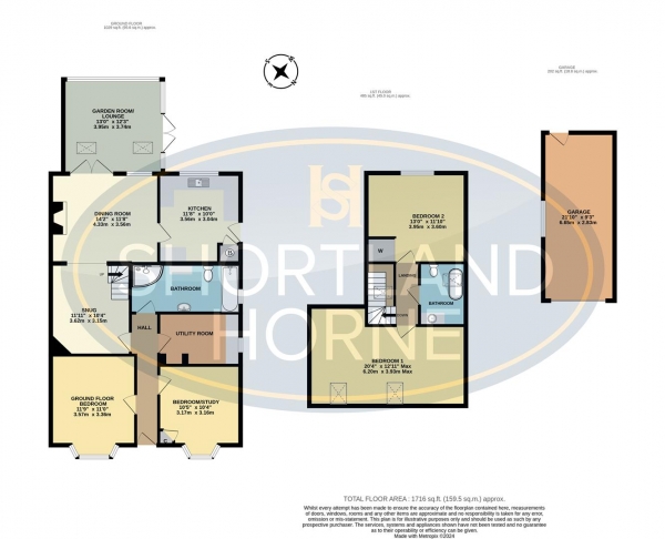 Floor Plan Image for 4 Bedroom Semi-Detached Bungalow for Sale in Harvest Hill Lane, Allesley, Coventry