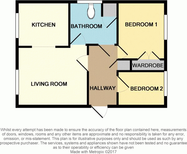 Floor Plan Image for 2 Bedroom Apartment for Sale in Alverley Road, Radford, Coventry