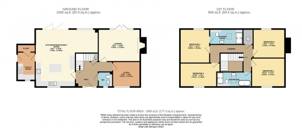 Floor Plan Image for 4 Bedroom Detached House for Sale in Wall Hill Road, Corley, Coventry