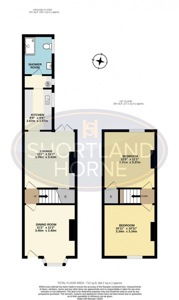 Floor Plan Image for 2 Bedroom Terraced House for Sale in Kingston Road, Earlsdon, Coventry