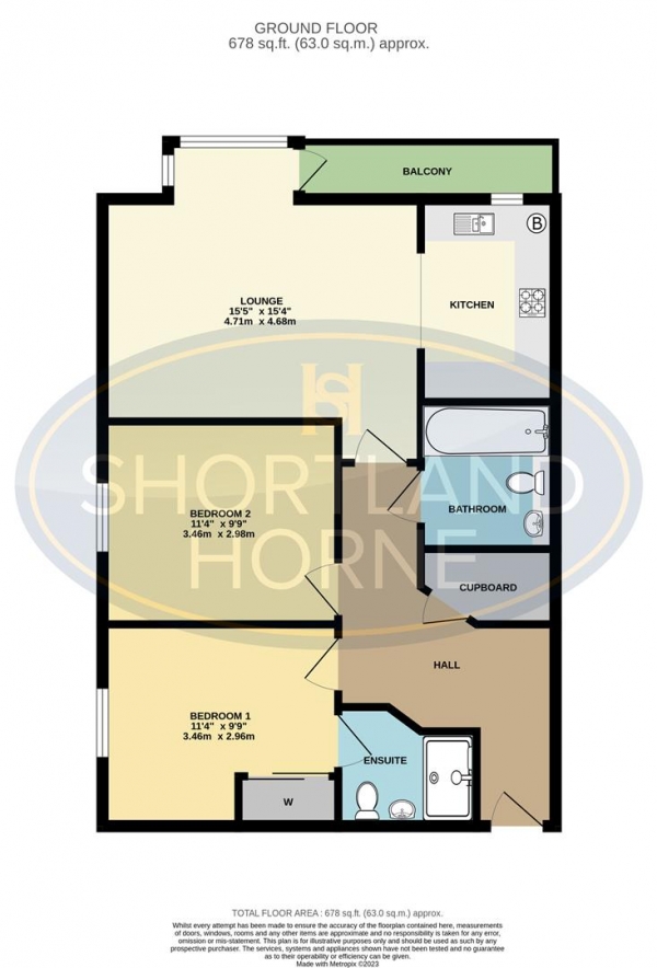 Floor Plan Image for 2 Bedroom Apartment for Sale in Clayton Road, Coundon, Coventry