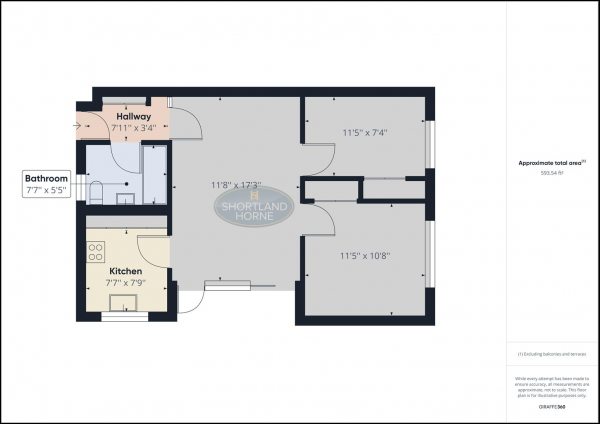 Floor Plan Image for 2 Bedroom Apartment for Sale in Nod Rise, Mount Nod, Coventry