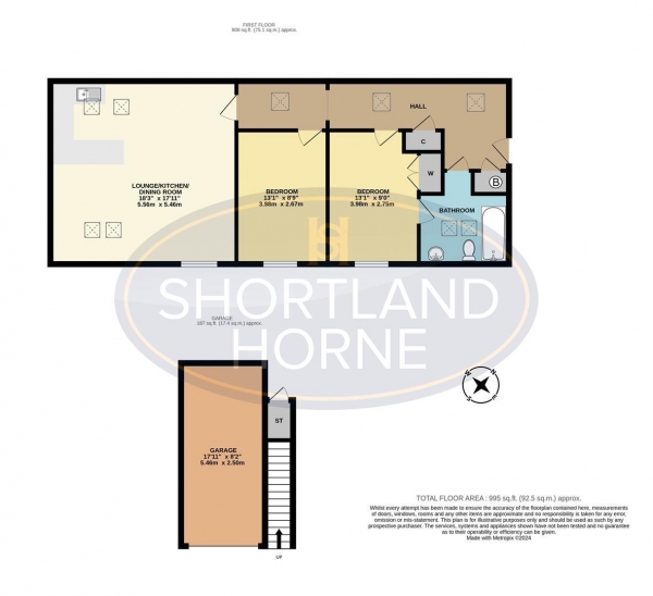 Floor Plan Image for 2 Bedroom Apartment for Sale in St Marys Court, Kenilworth, CV8