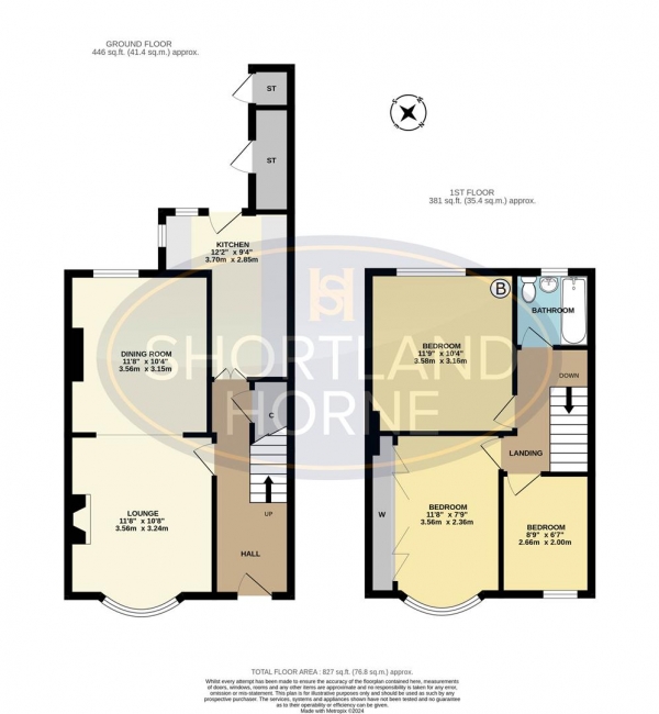 Floor Plan Image for 3 Bedroom End of Terrace House for Sale in Overslade Crescent, Coundon, Coventry