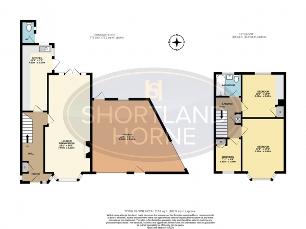 Floor Plan Image for 3 Bedroom End of Terrace House for Sale in The Scotchill, Keresley, Coventry