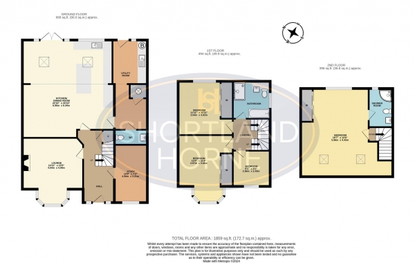 Floor Plan Image for 4 Bedroom Semi-Detached House for Sale in Baginton Road, Styvechale, Coventry