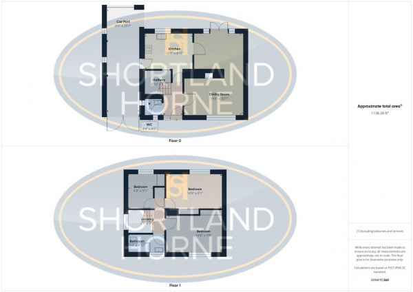 Floor Plan for 3 Bedroom Detached House to Rent in St Martins Road, Finham, Coventry, CV3, 6EU - £358 pw | £1550 pcm