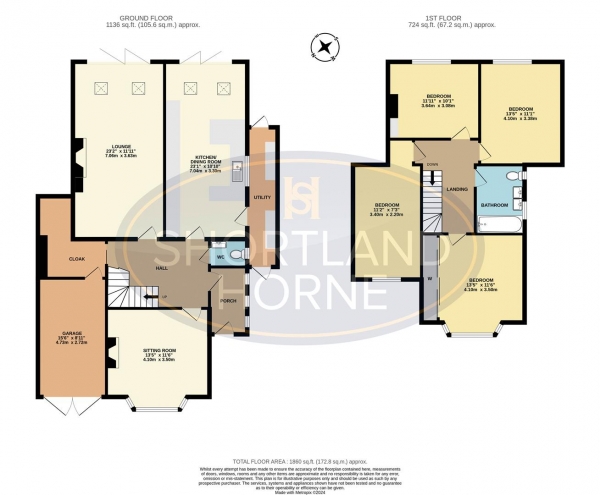 Floor Plan for 4 Bedroom Detached House for Sale in Cannon Park Road, Coventry, CV4, 7AY - Guide Price &pound750,000