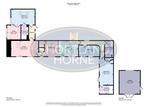 Floor Plan Image for 3 Bedroom Cottage for Sale in Daffodil Barn, Ashow, Kenilworth