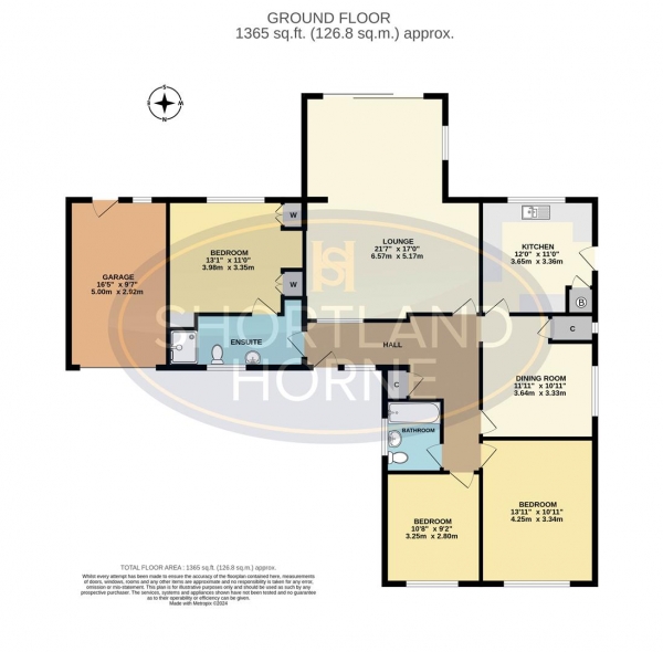 Floor Plan Image for 3 Bedroom Detached Bungalow for Sale in Aldrin Way, Cannon Park, Coventry