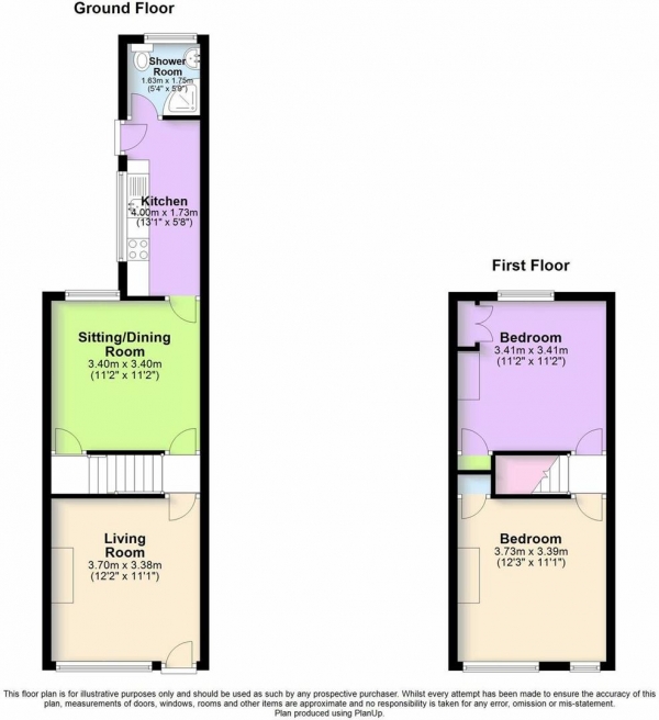 Floor Plan Image for 2 Bedroom Detached House for Sale in Warwick Street, Earlsdon, Coventry