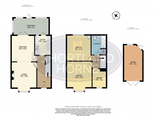 Floor Plan Image for 3 Bedroom Semi-Detached House for Sale in Daleway Road, Finham, Coventry