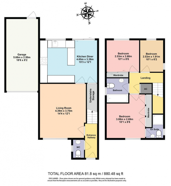 Floor Plan Image for 3 Bedroom Detached House for Sale in Lyndale Close, Whoberley, Coventry