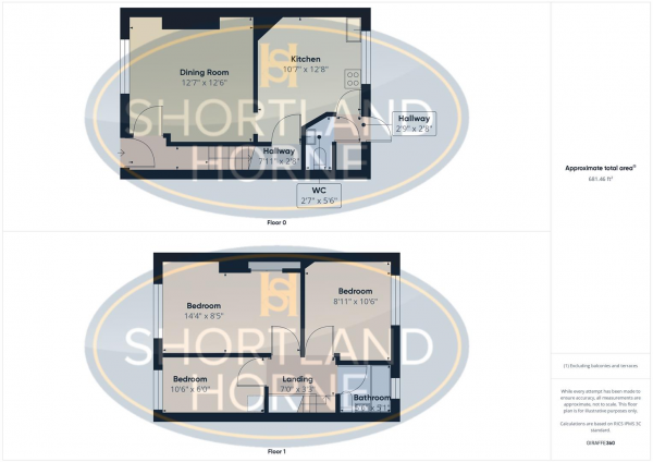 Floor Plan Image for 3 Bedroom Semi-Detached House for Sale in Moat House Lane, Canley, Coventry