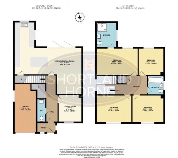 Floor Plan Image for 4 Bedroom Detached House for Sale in Broadlands Close, Broad Lane, Coventry