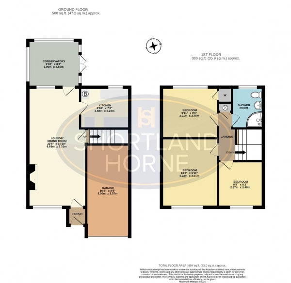 Floor Plan for 3 Bedroom Semi-Detached House for Sale in Appledore Drive, Allesley Green, Coventry, CV5, 7PH - Guide Price &pound320,000