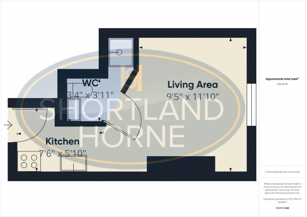 Floor Plan Image for 1 Bedroom Studio to Rent in Gloucester Street, Coventry