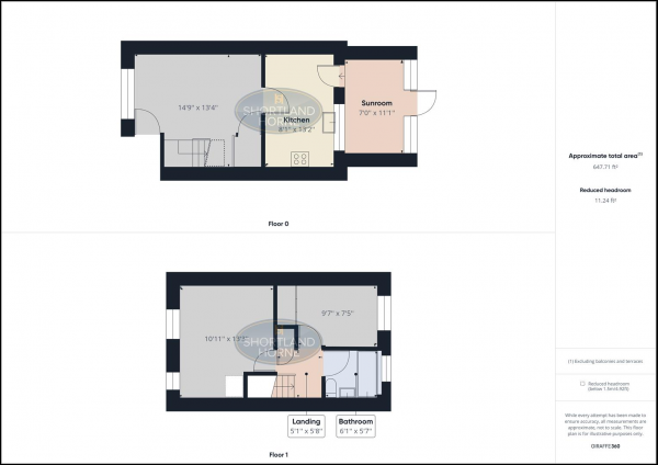 Floor Plan Image for 2 Bedroom Terraced House to Rent in Black Prince Avenue, Cheylesmore, Coventry