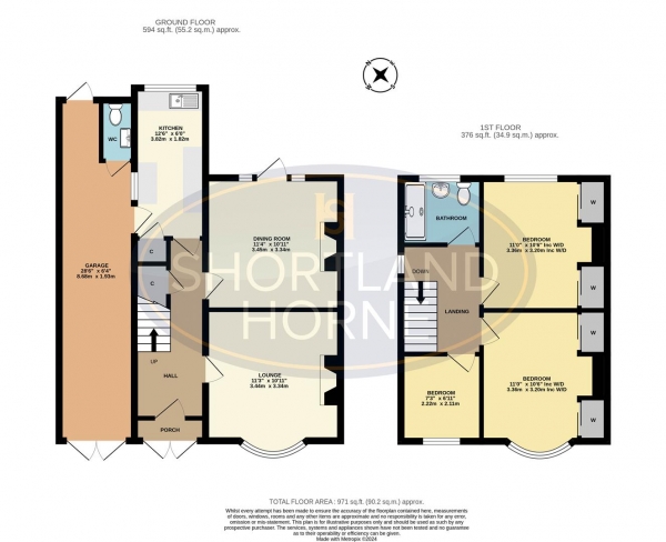 Floor Plan Image for 3 Bedroom Semi-Detached House for Sale in Ash Tree Avenue, Tile Hill, Coventry